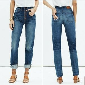 Madewell Rivet and Thread Button Front Boyjean